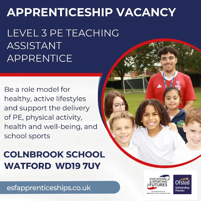 Level 3 PE Teaching Assistant apprenticeship working in Bengeo School