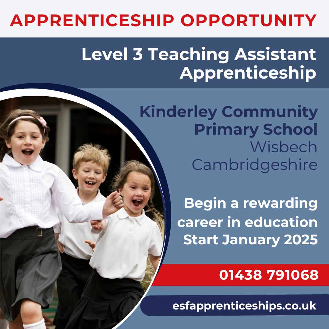 Level 3 PE Teaching Assistant apprenticeship working in Bengeo School