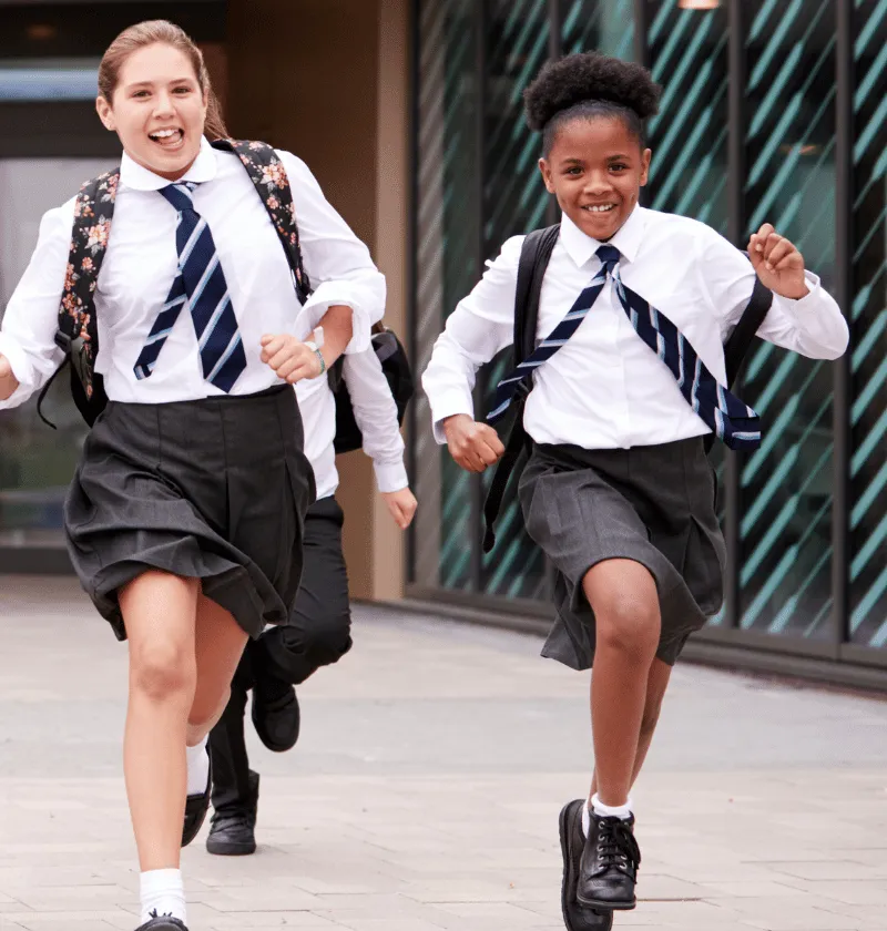SEND Masterclasses homepage a group of secondary pupils running