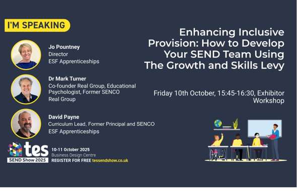 Join ESF at the TES SEND Show 2025