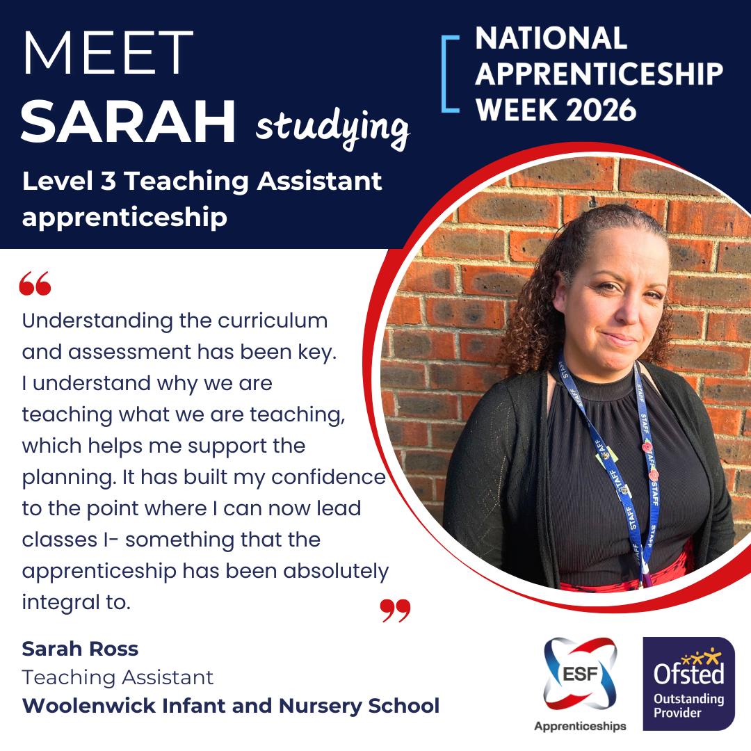 Meet Sarah Ross L3 TA apprentice