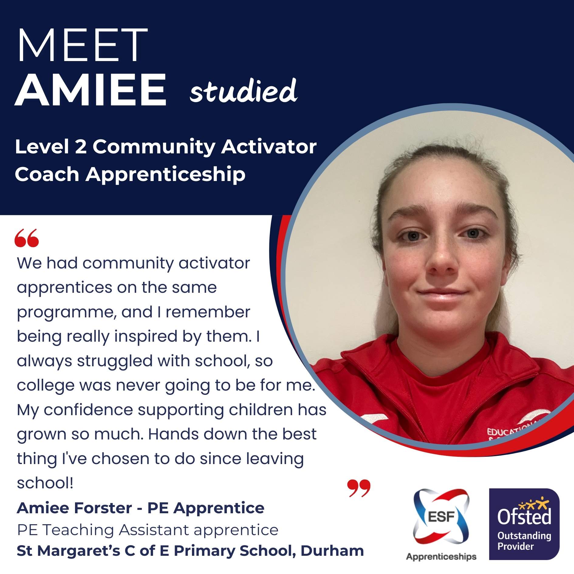 Amiee-Forster-PE-Apprentice-and-TA-St-Margarets-C-of-E-Primary-School