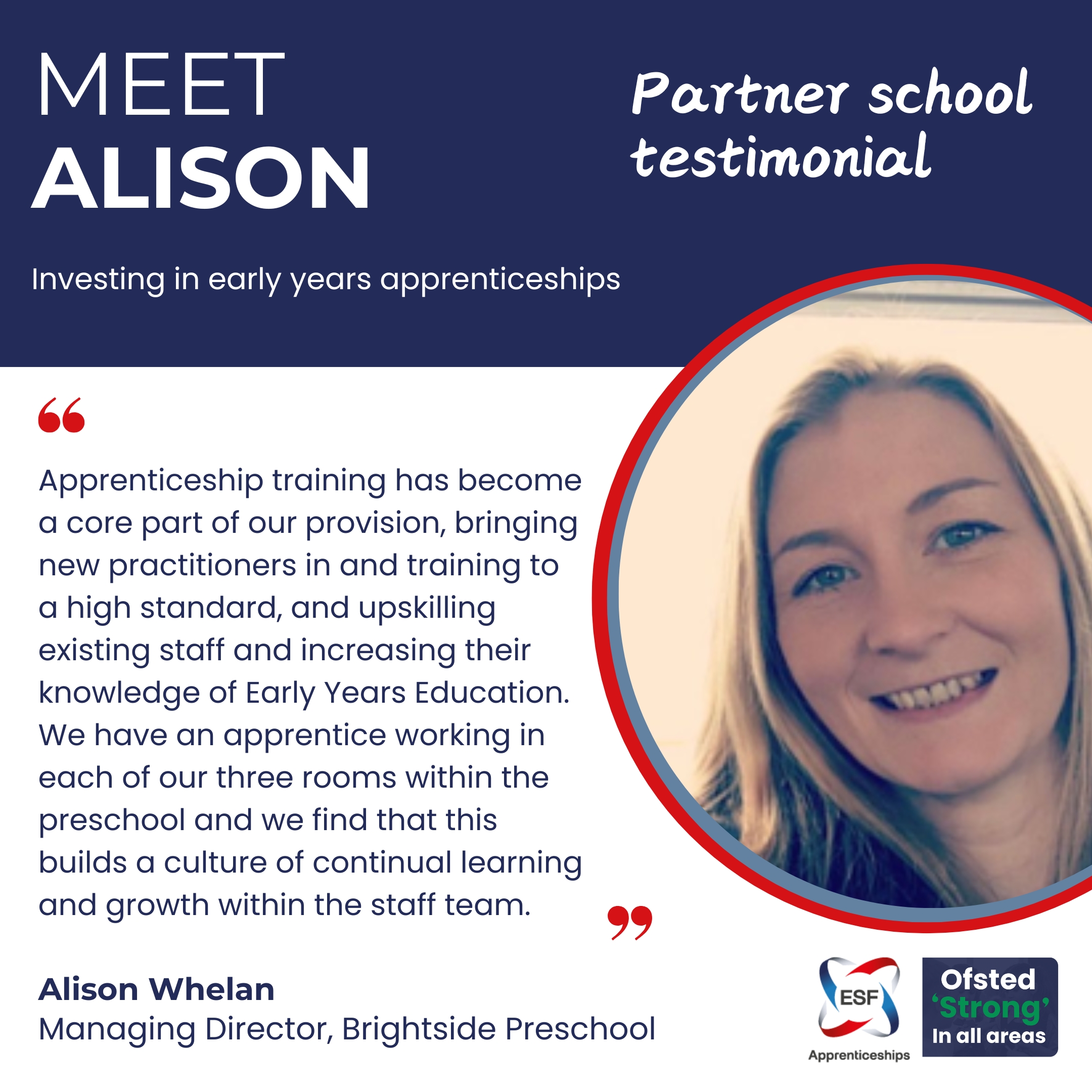 Alison Whelan, Brightside