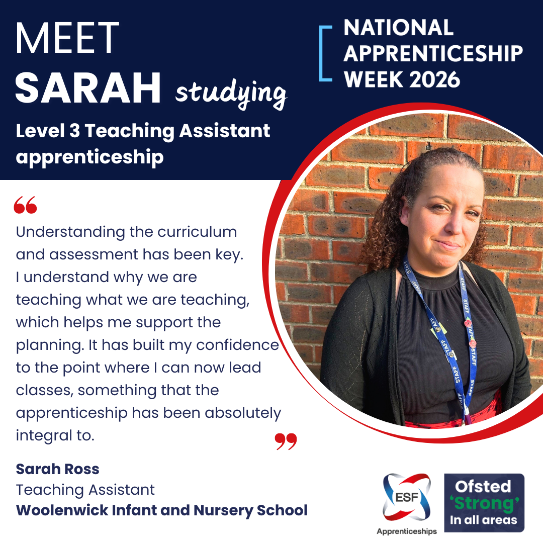Meet-Sarah-Ross, Level 3 Teaching Assistant